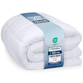 Utopia Bedding Couette 220 x 240 cm, Couette légère avec Rembourrage en Polyester pour 4 Saisons, Microfibre 2 Personnes (Blanc)