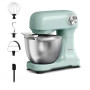 Moulinex, Bake Simple, Robot pâtissier, compact, utilisation facile, Fouet, batteur et crochet petrin, QA1413F0, Vert D'eau