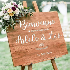 9 Feuilles Autocollant Lettres Chiffres Mariage Stickers Panneau de Bienvenue au Mariage Panneau D'accueil Lettres Français Mois