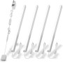 Cefrank Eclairage LED pour Vitrine: Lot de 4 Barres 31cm en V, 1200lm, 12W, Blanc 6000K - Parfait pour Armoires.