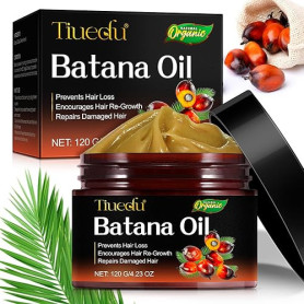 Huile de Batana Bio pour Cheveux 120g, Huile de Batana pour la Croissance des Cheveux, 100% Raw Batana Oil for Hair Growth, élim