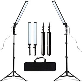 GSKAIWEN Kit d’Eclairage LED Studio de Photographie avec Support de Lumière Trépied et Lumière de Replissage pour Portrait, Vidé