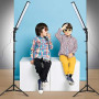 GSKAIWEN Kit d’Eclairage LED Studio de Photographie avec Support de Lumière Trépied et Lumière de Replissage pour Portrait, Vidé