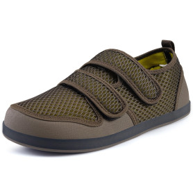 Hsyooes Chaussons Femme Hommes Chaussures Réglables Scratch Pantoufles Sandales Respirable Diabéthique Chaussons Orthopédique An