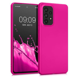 kwmobile Housse Compatible avec Samsung Galaxy A53 5G Coque - Housse de téléphone Protection Souple en TPU - Rose métallique