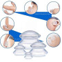 Acupoint Lot de 4 ventouses en silicone pour massage et thérapie de ventouses portable pour soulager les douleurs musculaires et