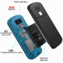 Téléphone portable Ukuu pour personnes âgées avec bouton SOS, base de charge, touches de volume élevées USB-C, batterie 1000 mAh