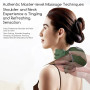 ideallife Masseur Cervical, Masseur Dos Et Cervicales Avec Chaleur, Appareil de Massage Bionique 4D pour le Cou Sans Fil, Ergono