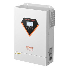 VEVOR Onduleur Solaire Hybride 6000 W Chargeur à Onde Sinusoïdale Pure Tout-en-un, 48 V CC vers 220/230 V CA Monophasé, Contrôle