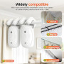 Eirolace 2 Pièces Ouvre-Rideau Automatique, Rideau Electrique Interieur 3 in 1 - Robot de Rideau Électrique avec Télécommande, M
