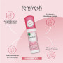 Femfresh - Mousse Intime Lavante, Spécial Règles, Sans Rinçage, Aux Extraits De Rose & Fleur De Coton, 50ml (Lot de 2)