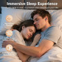 Bouchon D'oreille Pour Dormir, Anti-Bruit 45 dB, Bouchons Réutilisables en Silicone Souple et Ergonomiques, 4 Tailles (XS/S/M/L)