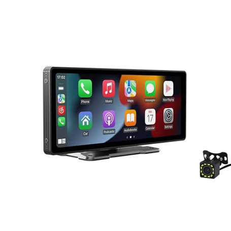 BOOMBOOST Écran Tactile de Voiture de 9,3 Pouces sans Fil Carplayer Android Auto Autoradio Bluetooth MP5 avec Lien Miroir Transm
