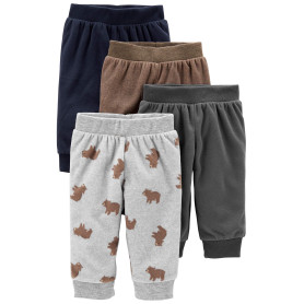 Simple Joys by Carter's 4-Pack Fleece Pants - Infant-and-Toddler-Pants - 4-Pack Fleece Pants - Mixte bébé