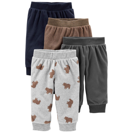 Simple Joys by Carter's 4-Pack Fleece Pants - Infant-and-Toddler-Pants - 4-Pack Fleece Pants - Mixte bébé