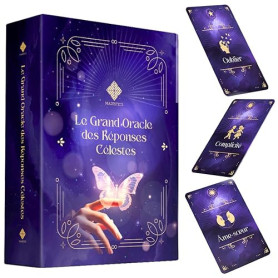 Le Grand Oracle des Réponses Célestes – Oracle Divinatoire Français de 110 cartes pour des réponses simples, immédiates et préci