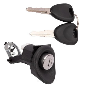 Konuooer Serrure de Coffre pour Twingo 1 Logan 1 Sandero 1 Voiture Bouton barillet Serrure du hayon avec clé 7701367940