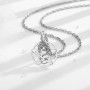 INFUSEU Collier Viking pour Homme, Pendentif Arbre De Vie Yggdrasil En Argent 925 Bijoux Loup Celtique Viking Loup Fenrir Valknu