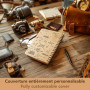 Febio Carnet de voyage à remplir personnalisable, adapté pour bullet journal, livre scrapbooking. Cahier spirale a5 our adventur