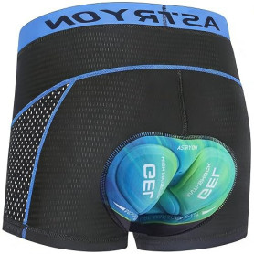 ASTRYON Short Cycliste Homme Cuissard Vélo VTT 5D Rembourré Coussin Gel, Respirant Séchage Rapide Antichoc Élastique Anti Glissa