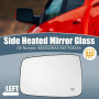 A ABSOPRO Rétroviseur Chauffant Verre Pour Dodge Pour Ram 1500 09-18 1pc | Couleur: Noir, Matériau: ABS, Position: Côté Gauche,