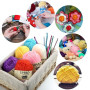 LIHAO 12 Pelotes de Laine à Tricoter, Fil à Crocheter 100% Acrylique Douce, Kit de Laine Multicolore pour Amigurumi, DIY Loisirs