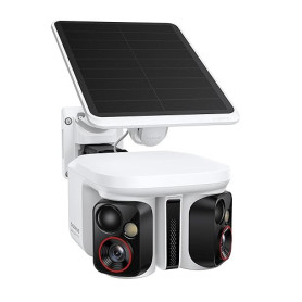 Baseus Security X1 Pro Caméra de Surveillance Extérieure, Double Suivi IA, Surveillance 300°, Vision Nocturne, caméra Solaire sa