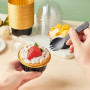 KAHEIGN 50 Pièces Mini Moules à Gâteaux avec Couvercles et Cuillères, 150ml Plats de Cuisson Ronds en Papier D'aluminium Petites