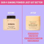 Revolution Loose Baking Powder – Poudre fixatrice de maquillage, fini lumineux, absorbe les brillances et l’excès de sébum, vega