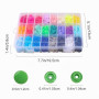 SUNTATOP T5 Boutons-Pression en Plastique de 24 Couleurs avec Outils Pince en Métal