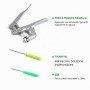SUNTATOP T5 Boutons-Pression en Plastique de 24 Couleurs avec Outils Pince en Métal