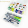 SUNTATOP T5 Boutons-Pression en Plastique de 24 Couleurs avec Outils Pince en Métal