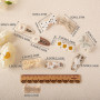 KAQILE - Lot de 14 barrettes à cheveux, nœuds et accessoires pour cheveux en lin, design marguerite - Pour bébé, petite fille et