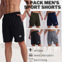 Bsrpolry Lot de 5 shorts de course à pied pour homme à séchage rapide pour jogging, shorts de sport pour homme avec poches et ta