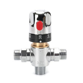 Tremax Robinet mitigeur thermostatique, robinet mélangeur d'eau chaude et d'eau froide avec connecteur G 1/2", graduation en cen