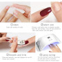 JMEOWIO Autocollant Ongles Gel UV Yeux de Chat Gel Nail Art Stickers Semi-durci Stickers Ongle Deco Ongle Design Manucure