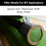 Absolute Eclipse Filtre Solaire Telescope, Jumelles et Appareil Photo | Film Solaire DIY a Decouper pour Eclipse et Photo du Sol