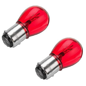cyclingcolors 2x AMPOULE 12V 21/5W BAY15D ROUGE VOITURE MOTO DOUBLE FILAMENT FEU ARRIERE POSITION D'ARRÊT