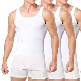 Smart Sir Débardeur Homme Lot de 3 -100% Coton Maillot de Corps Toutes Les Tailles et Les Couleurs