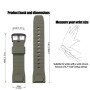 MCXGL Bracelet de montre étanche en silicone compatible avec Casio Protrek PRG650 600 PRW6600 Bracelet de montre sport de rechan