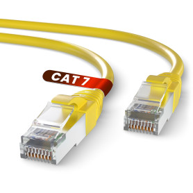 Mr. Tronic Câble Ethernet Cat 7 10m, CCA Haute Vitesse cable ethernet- Câble Réseau LAN Rond Intérieur avec Connecteurs RJ45 | 2