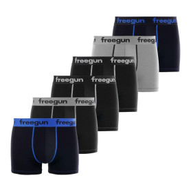 Freegun Freegun Solid Fg/Sol/Am/1/Pk6 sous-vêtement Homme (Lot de 4)