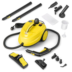 GOPLUS Nettoyeur Vapeur 2000W, 13 Accessoires, Nettoyeur Vapeur Haute Pression 5 Bar, Réservoir d'Eau 1,8L, Température 160℃ pou