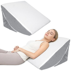 INFANZIA Coussin incliné pour lit, Coussins en Coin Orthopédiques pour Lit - Apnée du Sommeil, Reflux Gastrique, soulèvement des