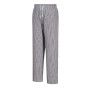 Bromley Chef Pantalon Taille élastique 100% coton alimentaire Restauration de travail, Black Check, M