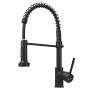 STANEW Robinet Cuisine,Mitigeur Cuisine avec Douchette Extractible Pivotant à 360,Double Mode de Pulvérisation (Noir)