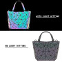 BestoU Sac a Main Femmes Géométrique Shard Lattice Design PU Cuir Sac Bandoulière Noir (Type 2)