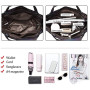 BestoU Sac a Main Femmes Géométrique Shard Lattice Design PU Cuir Sac Bandoulière Noir (Type 2)