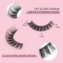 Parriparri Faux Cils Volume Russe Naturel 10 Paires Russian False Eyelashes | 3D Russian Lashes, Curly Cils fourrure Mink, Léger