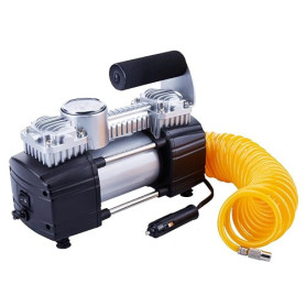 TIREWELL 12 V Gonfleur de pneu - Heavy Duty double cylindres Direct Drive Métal Pompe à Pression maximale, Compresseur d'air ave